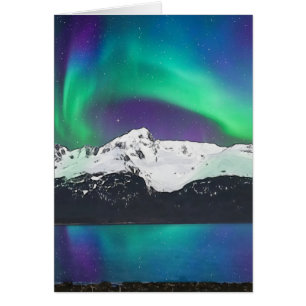Mt. Alice Aurora - Cartão de Arte de 5" x 7"