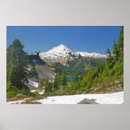 Mt. Baker, Forest e Alpino Lake Photo Poster