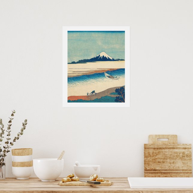 Mt Fuji Japonês Impressão, Papel de Poster de Valo (Cozinha)