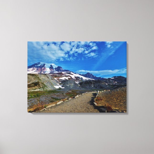 Mt. Rainier Stretch Canvas Print (Frente)