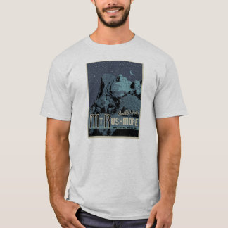 Mt Rushmore na camiseta da noite