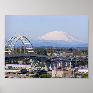 Mt St Helens & poster da ponte de Fremont