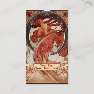 Mucha Art Nouveau - Cartões de visitas da Art Deco