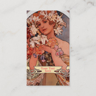 Mucha Art Nouveau - Cartões de visitas da Art Deco
