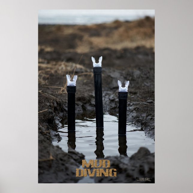 Mud Diving w title matte poster (Frente)