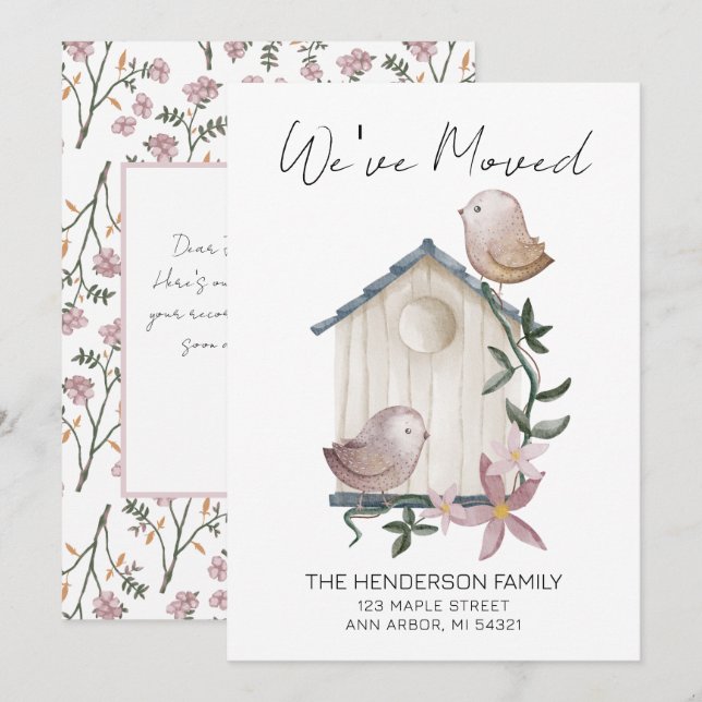 Mudamos a Casa Birdhouse Novo Anúncio de Movimenta (Frente/Verso)