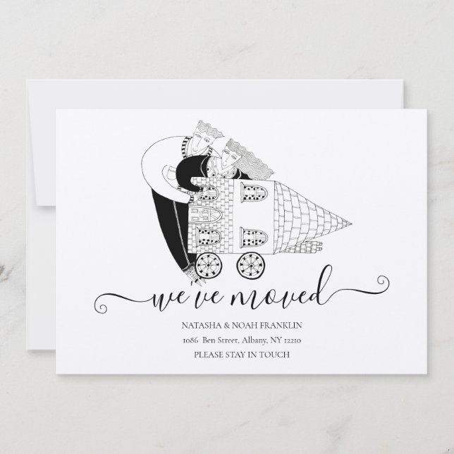 Mudámos de novo para casa, Black and White Rustic (Frente)