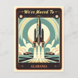 Mudamos para Alabama | Cartão postal Vintage