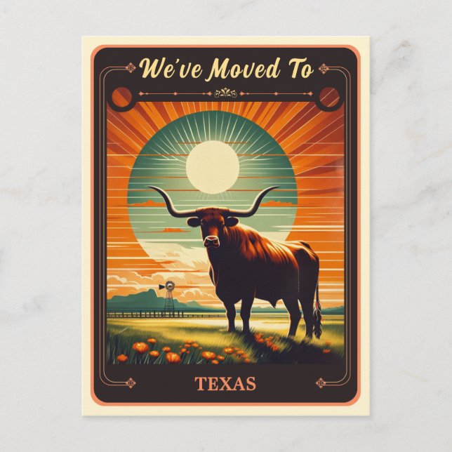 Mudamos para o Texas | Cartão postal Vintage (Frente)