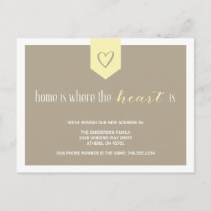 Mudança bonito do anúncio de endereço