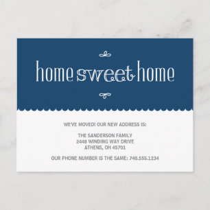 Mudança bonito do anúncio de endereço