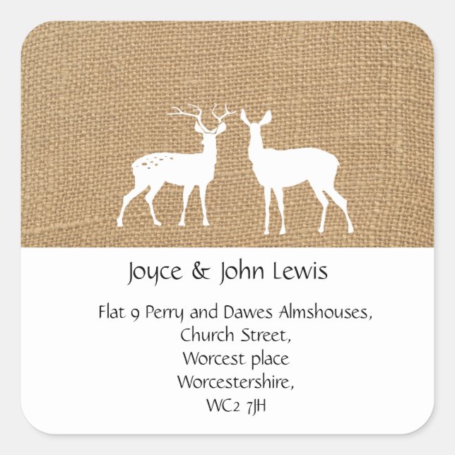 Mudança de adesivos de endereço (Frente)