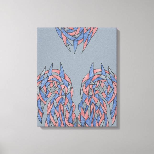Mudança de Aura – Canvas Abstrato com Gradiente Su (Frente)