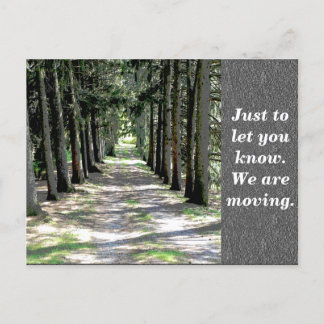 Mudança de endereço - cartão postal