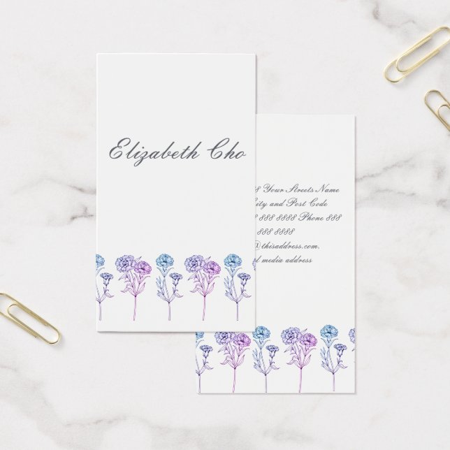 Mudança de endereço - Cravos (Escritótio)