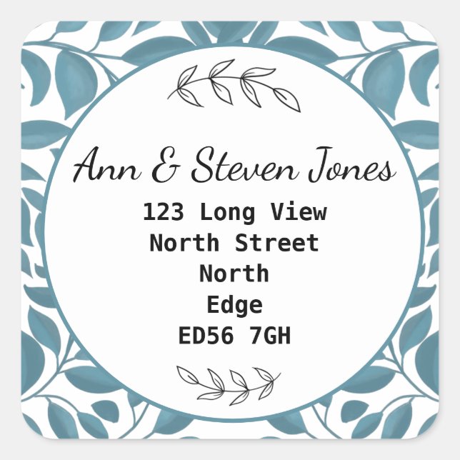 Mudança de endereço deixa adesivo quadrado (Frente)