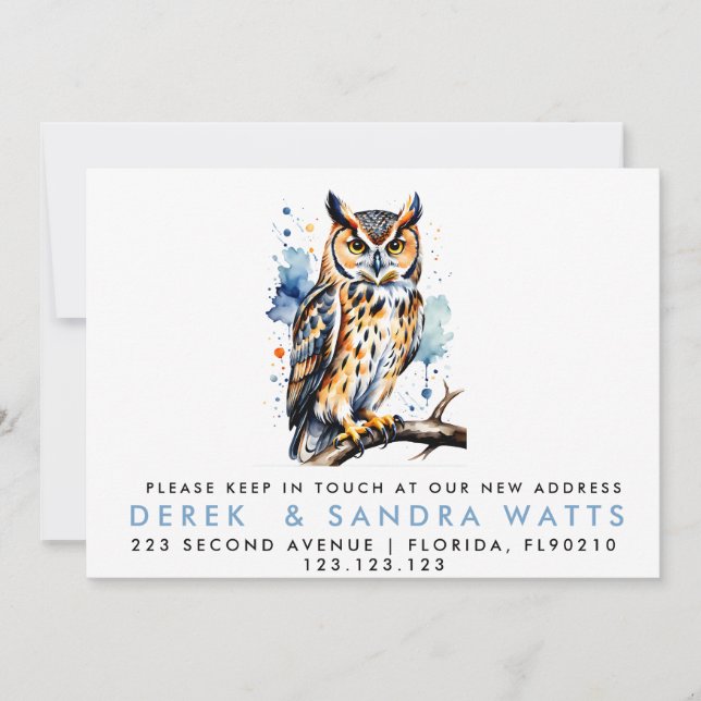 mudança de endereço que movemos o anúncio coruja (Frente)