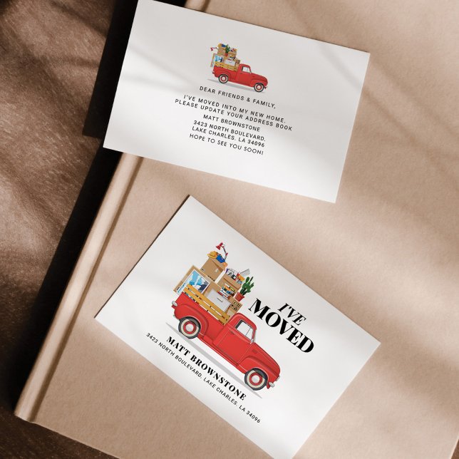 Mudança de endereço que movi o cartão (Criador carregado)