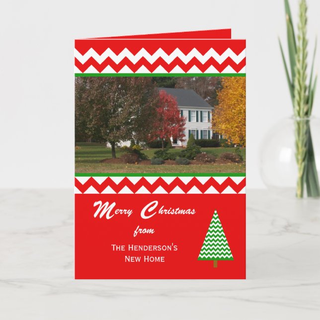 Mudança de Foto do Cartão de Natal de Endereço (Frente)