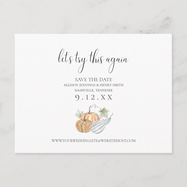 Mudança de Outono Altere a Data do Anúncio de Salv (Frente)