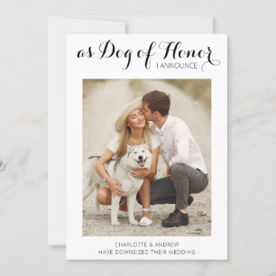 Mudança De Planos Anúncio De Casamento De Cachorro