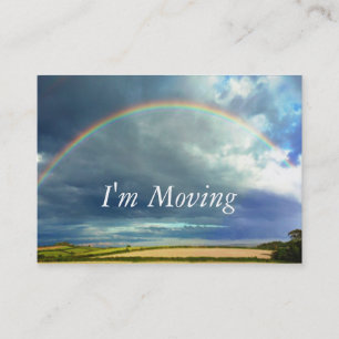 Mudança do arco-íris do cartão de endereço