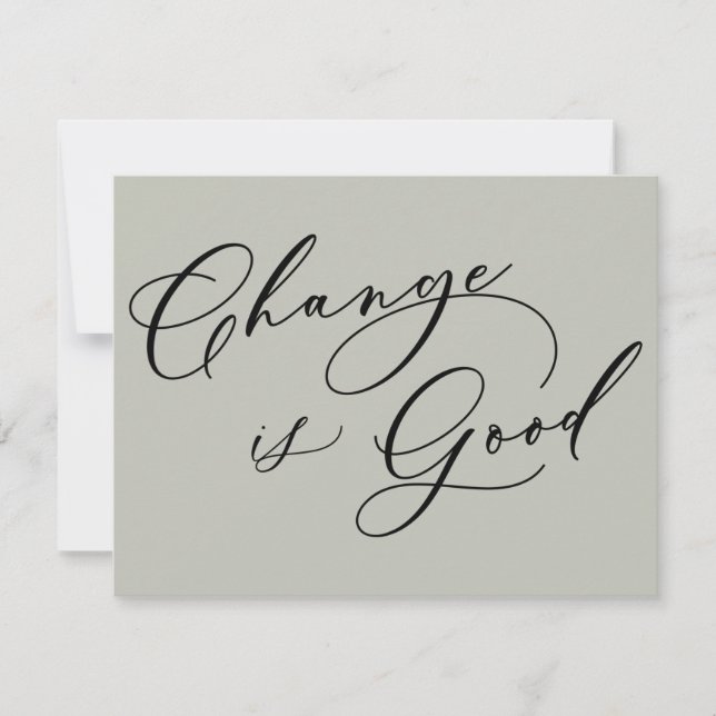 Mudança Elegante é um Bom Anúncio de Movimento Sáb (Frente)