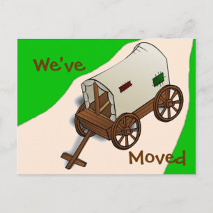 Mudança engraçada do cartão de endereço