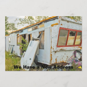 Mudança engraçada privada do cartão de endereço: