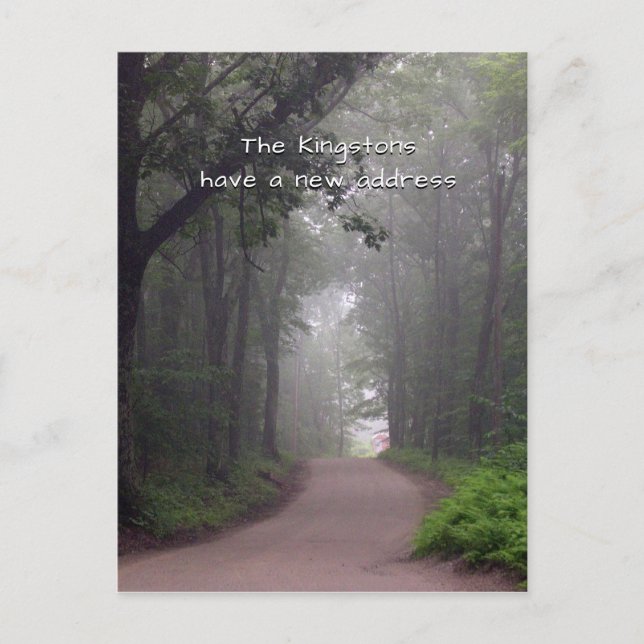 Mudando para o Cartão Postal de Novo Endereço no C (Frente)