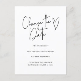 Mudar a Data Mudança de Planos Convite Simples