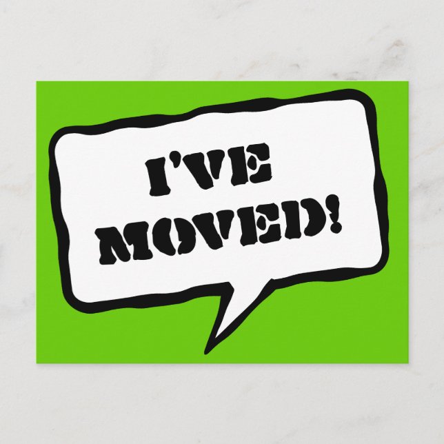 Mudei cartões postais para novo endereço (Frente)