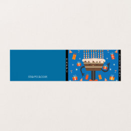 Muffin de aniversário de celebração - Azul