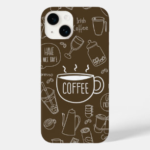 Mug de padrão de copa de café retrô - Perfeito par