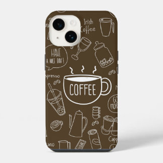 Mug de padrão de copa de café retrô - Perfeito par