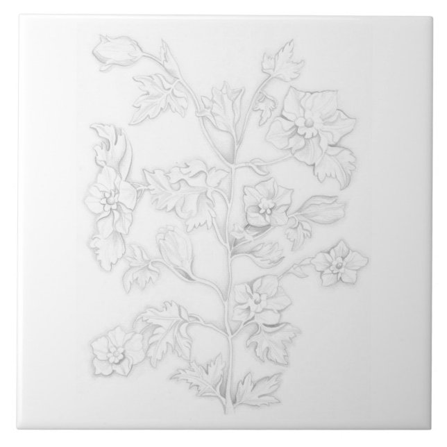 Mughal Design on a Ceramic Tile (Frente)