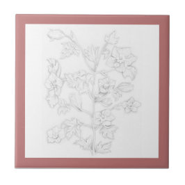 Mughal Design on a Ceramic Tile (R)