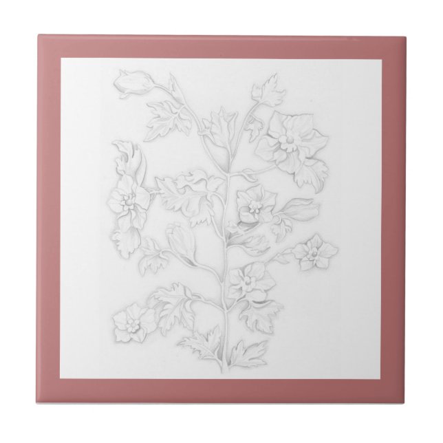 Mughal Design on a Ceramic Tile (R) (Frente)