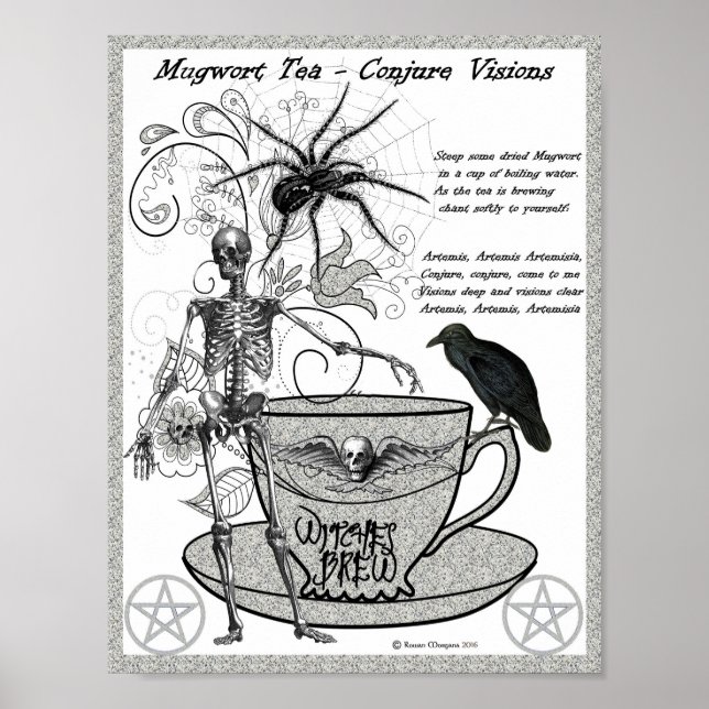 MUGWORT TEA para Conjure Visions Poster (Frente)