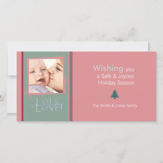 Muita paixão deseja Cartão com fotos (Frente)