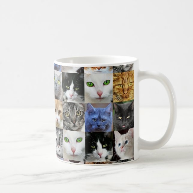 Muitas Gatinhas Caneca de Café para Amantes de Gat (Direita)