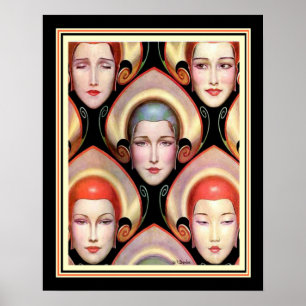 "Muitas Máscaras" W.T. Benda Deco Impressão 16 x 2