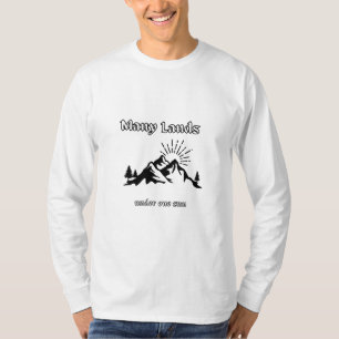 Muitas Terras Sob Uma Camiseta Sun Clássica