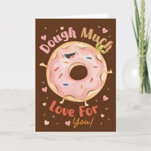 Muito Amor Por Você Cartão de Amor de Donut Fofo