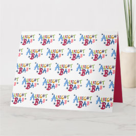 Muito bem, Bab Black Country Palavras, Cartão de S