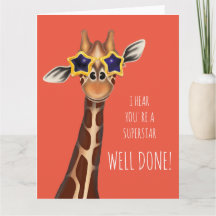 Muito bem, "Ouvi dizer que és um cartão SUPERSTAR"