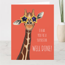 Muito bem, "Ouvi dizer que és um cartão SUPERSTAR"