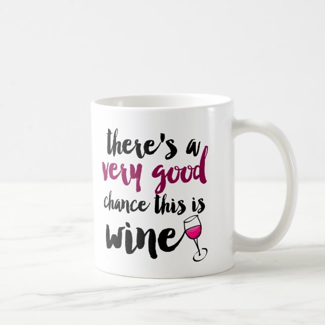 Muito Boa Chance Isto é um Café de Vinho Caneca (Direita)