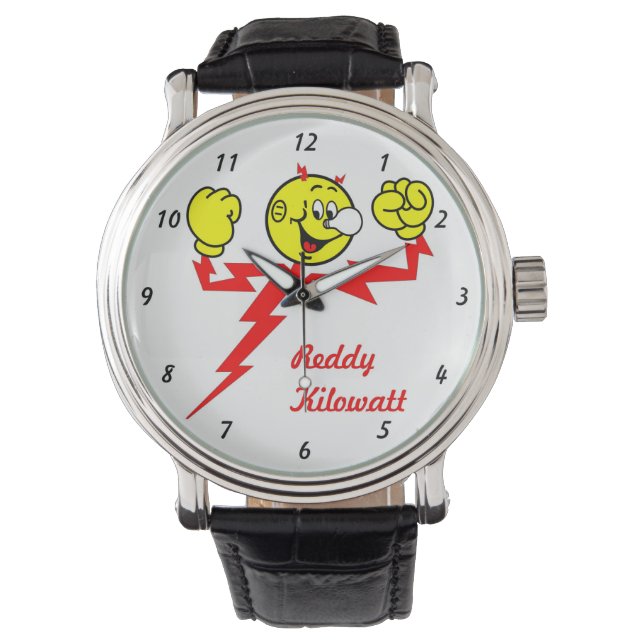 Muito Divertido Relógio De Pulso Reddy Kilowatt (Frente)