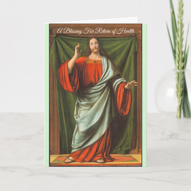 Muito em breve Cartão Religioso Deus dos Anjos Arm (Frente)